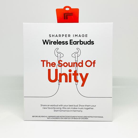 Sharper Image “The Sound of Unity” Wireless Earbuds - Picture 2 of 3